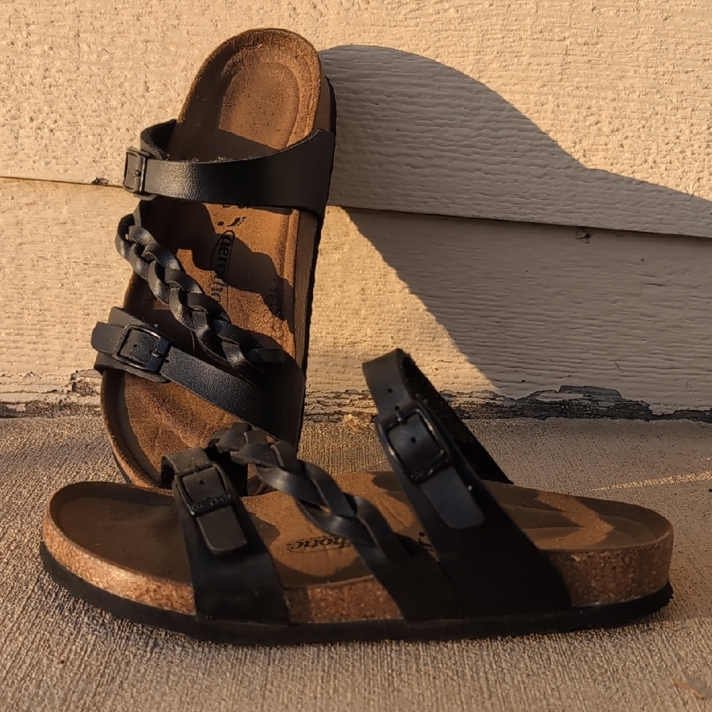 Black Braided Women's Sandals